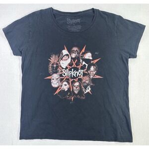 Slipknot Band Graphic T-Shirt Mens‎ XL Black Heavy Metal Concert Tee